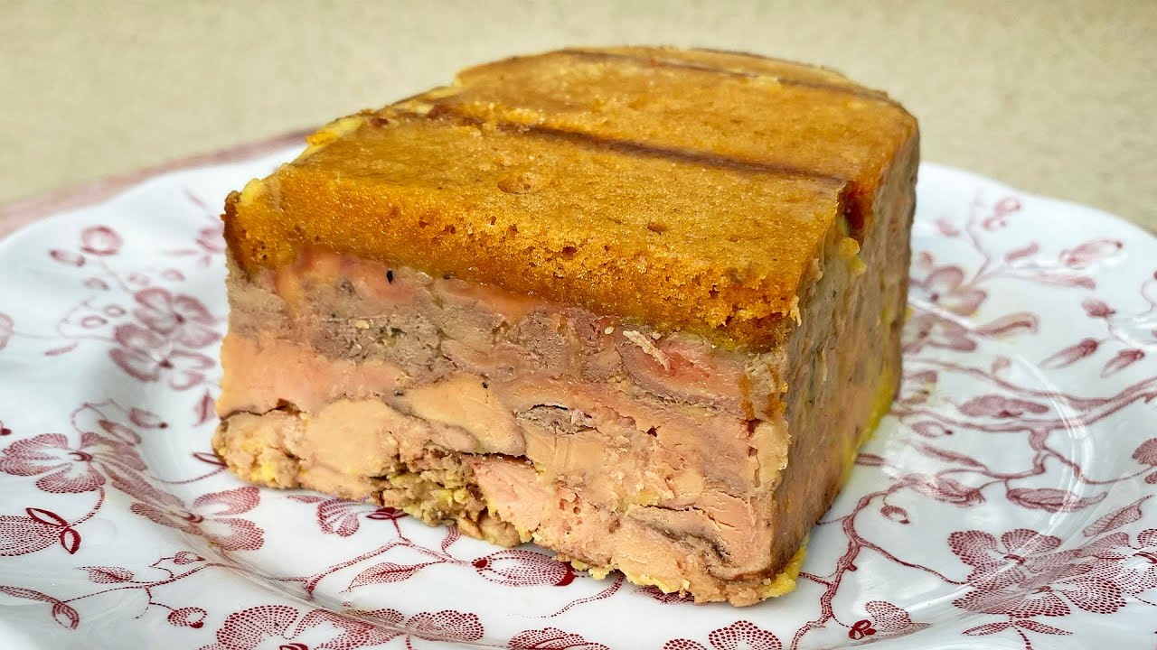 Terrine de foie gras marbré aux pain d'épices