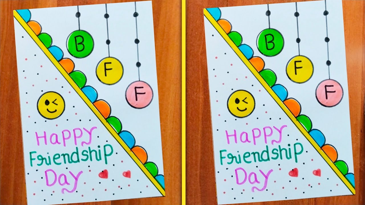 Happy Friendship Day Greeting Card Making / Friendship Day Card Easy And Beautiful / BFF Card