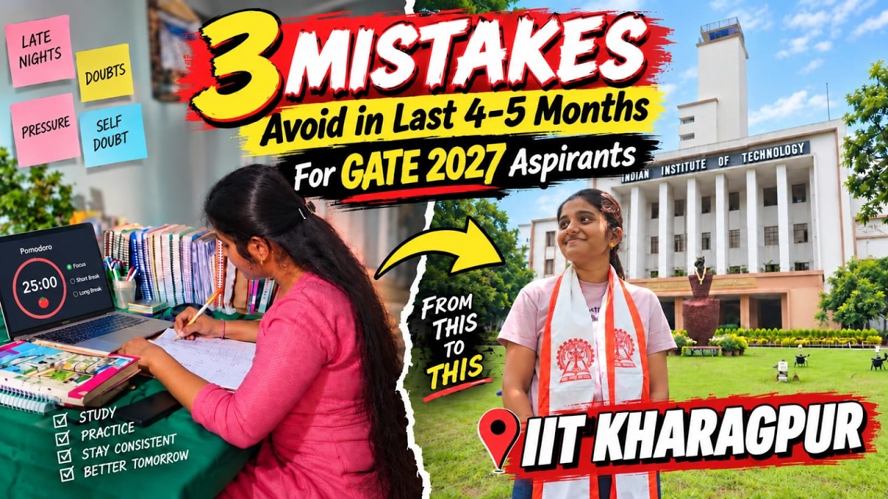 GATE 2027🔥 - Avoid these 3 MISTAKES❌