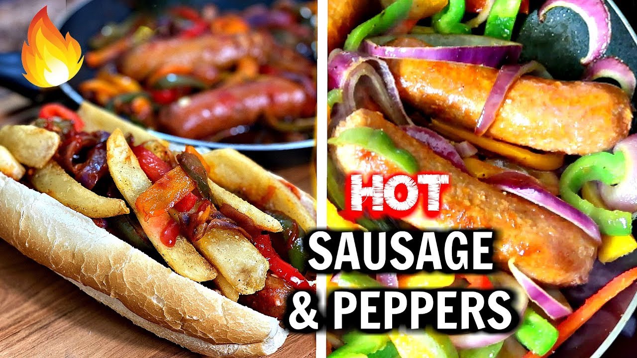 🔥 EPIC SAUSAGE AND PEPPERS | BEYOND MEAT BEYOND SAUSAGE | CHEAT DAY VEGETARIAN MEAL PREP| TASTEPINK