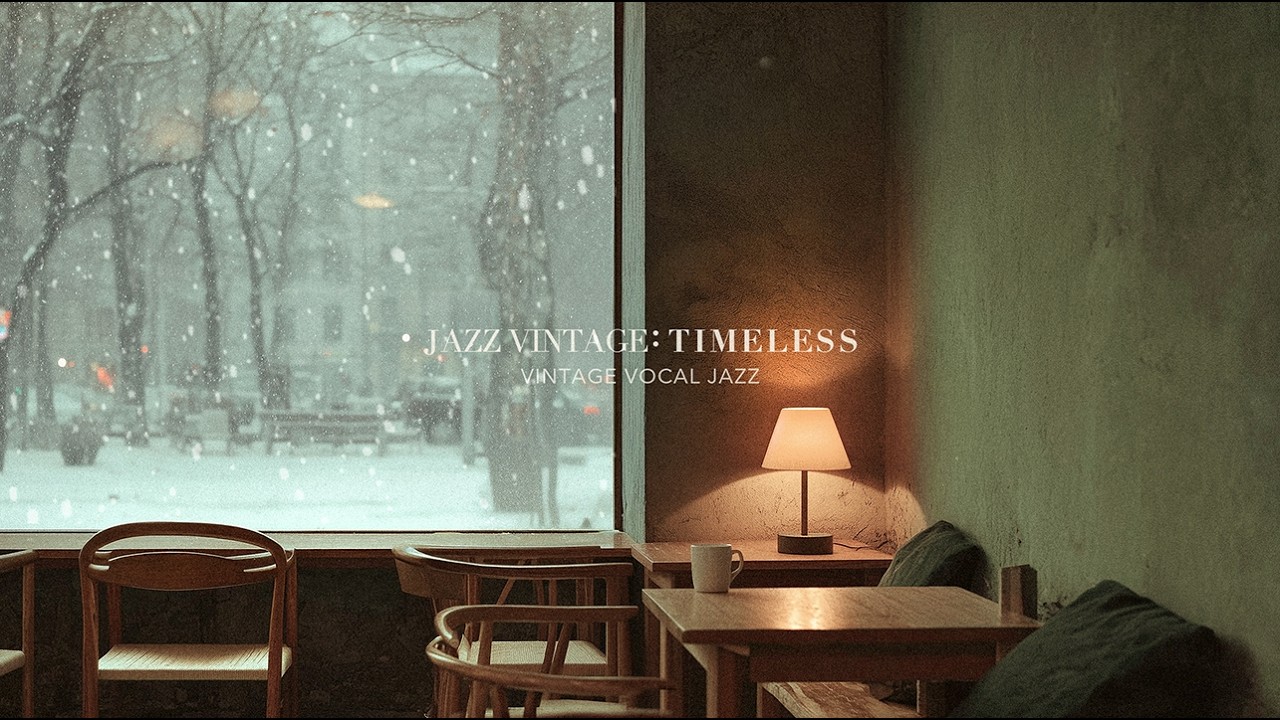 [Playlist] Кафе заснеженного города, тихий джаз, проникающий сквозь окно | JazzVintage  Winter Notes