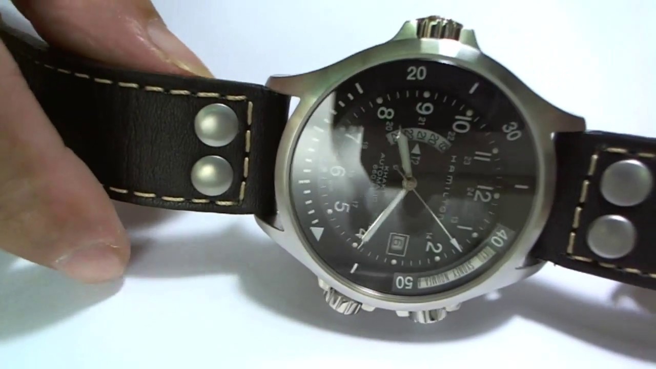 十點九分鐘錶HAMILTON KHAKI NAVY 660Ft GMT H776150 ADJUSTMENTS Watch漢彌爾敦自動錶維修