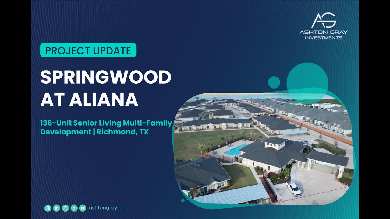 Springwood at Aliana | Multifamily Senior Living &mdash; Project Update
