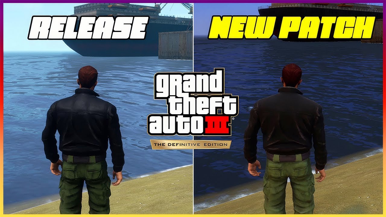 RELEASE VS PATCH FIX | GTA III DEFINITIVE EDITION (Patch 1.112)
