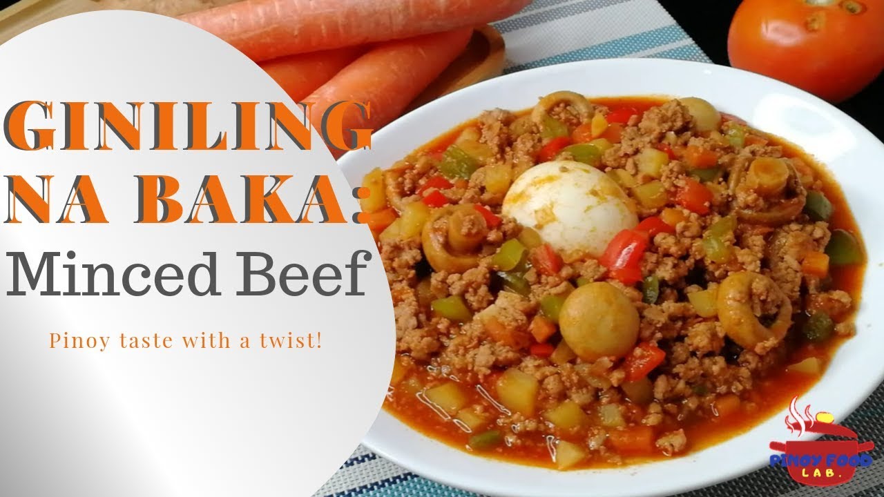 How to make Giniling Recipe | Giniling na Baka (minced beef) with a twist