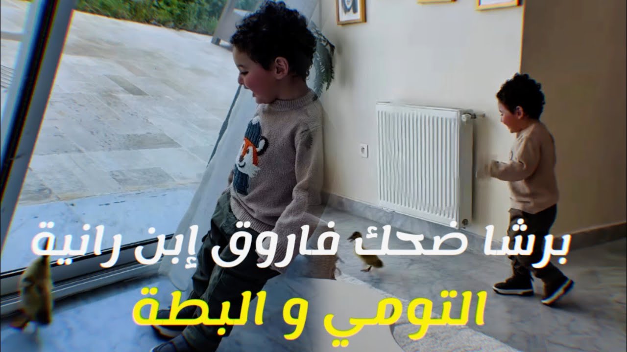 برشا ضحك فاروق إبن رانية التومي و البطة 😂😂