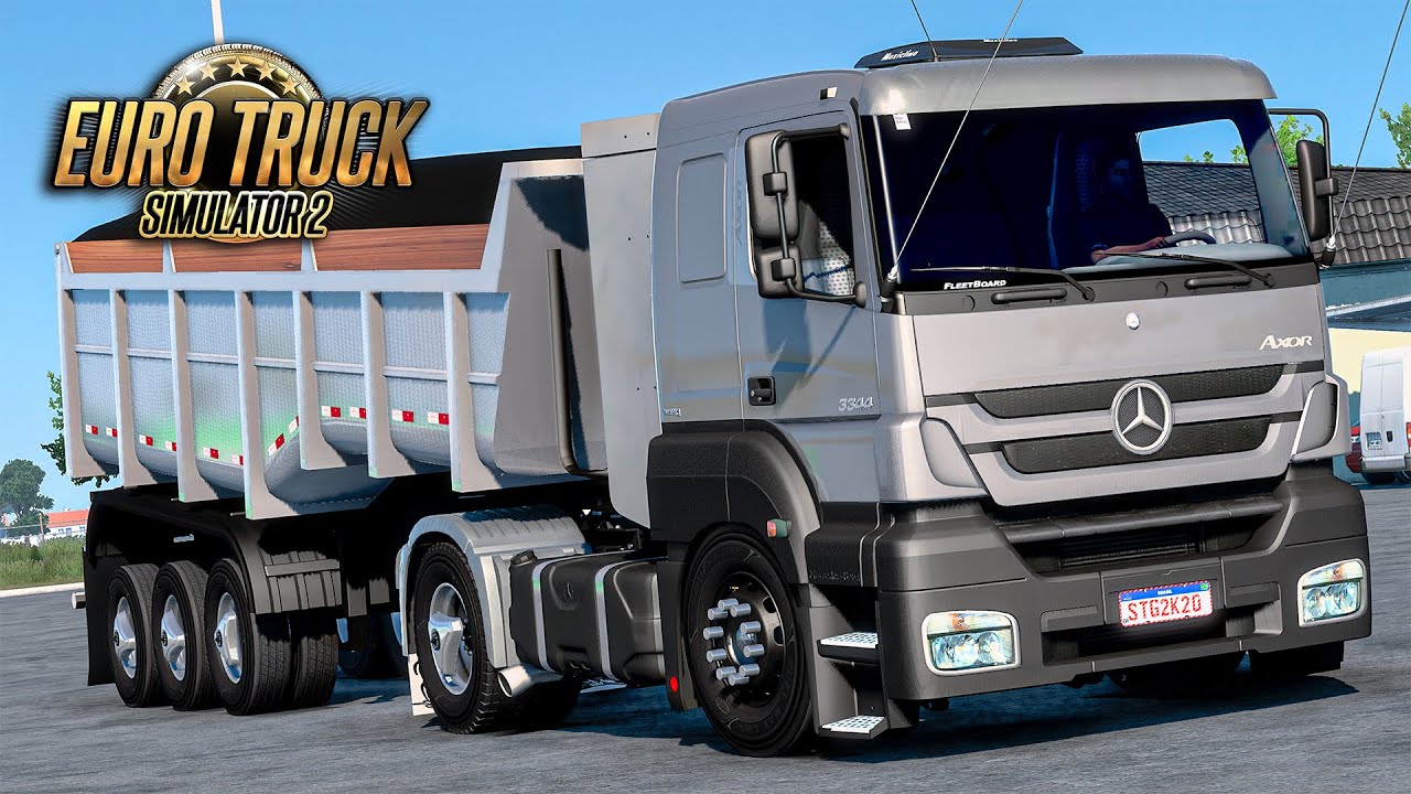 MB Axor 3344 na Caçamba - Euro Truck 2 Mods 1.47