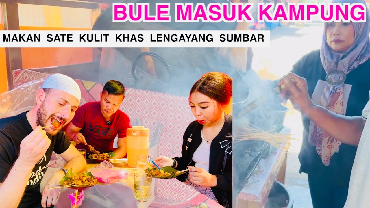 Reaksi Karl Makan SATE Kulit Khas Kampung Kelahiran Saya