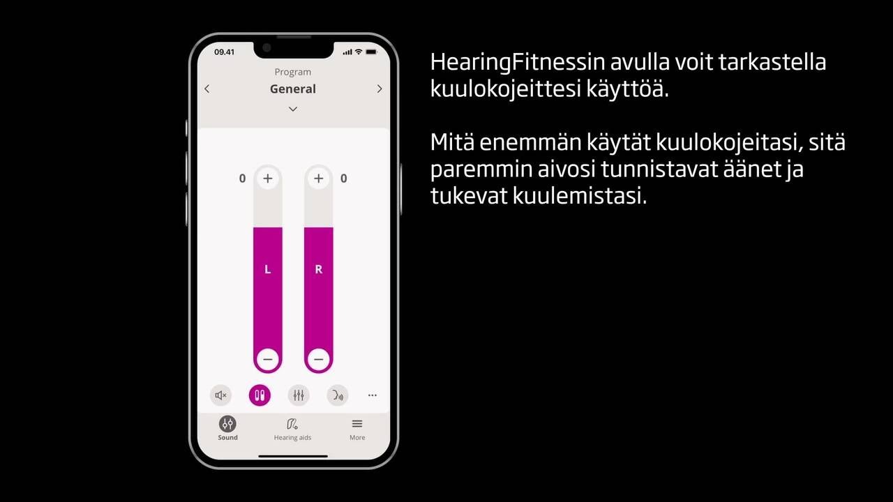 Kuinka käyttää Hearing Fitness-ominaisuutta  Oticon Companion-sovelluksella_FI