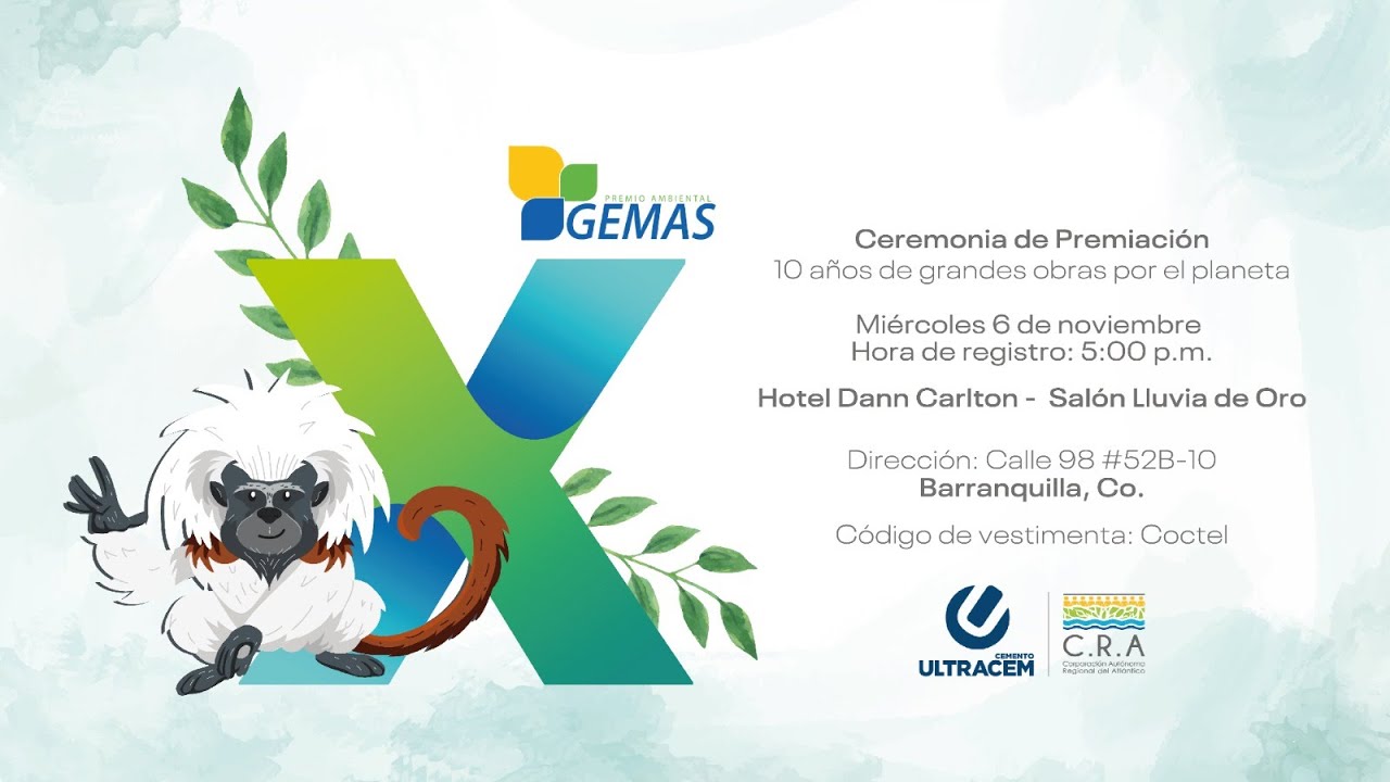 Premios Gemas 2024   Celebra 10 años de compromiso con el medio ambiente. ✨🌎