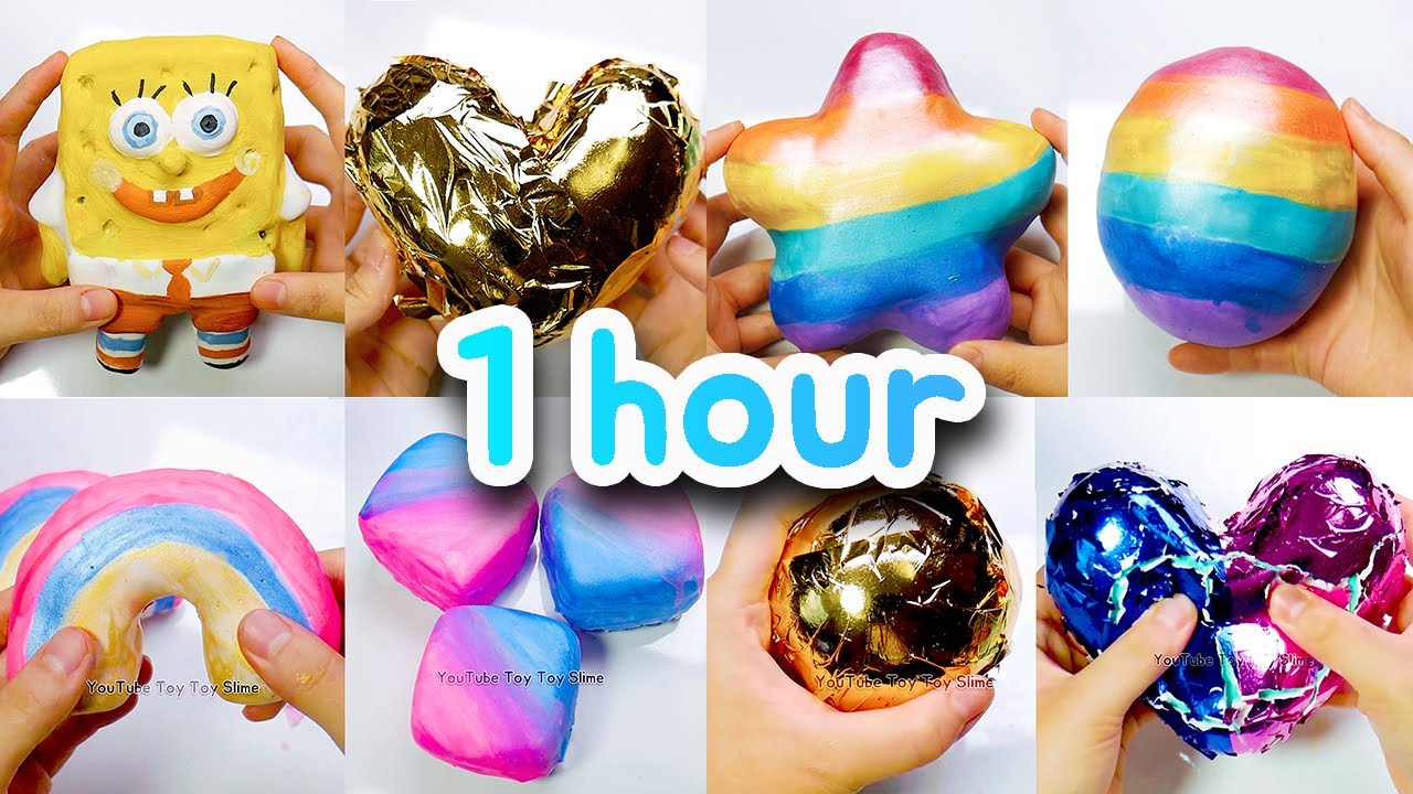 Plaster Clay Cracking ASMR 1hour Compilation