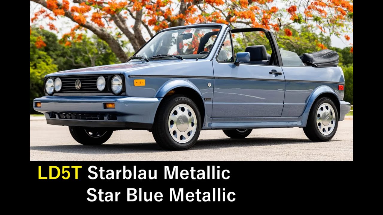 74. FACTORY COLORS VW GOLF I CABRIO 1979 - 1993 MK1 I