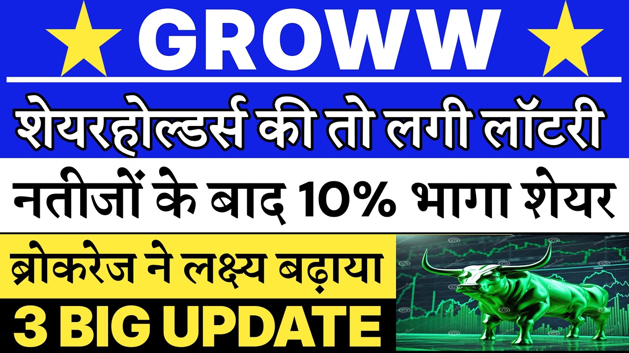 Groww share latest news | Angel one share news | Groww share target 🔥