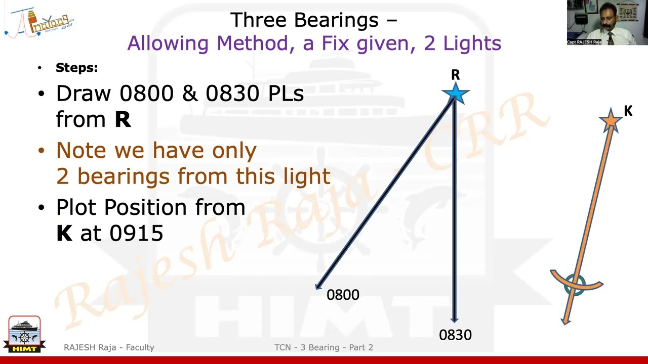 93. Chart Work- 3 Bearing- Part 2 -Chief Mate Phase 1 ,2nd Mates, Bsc Nautical - 29Mar25