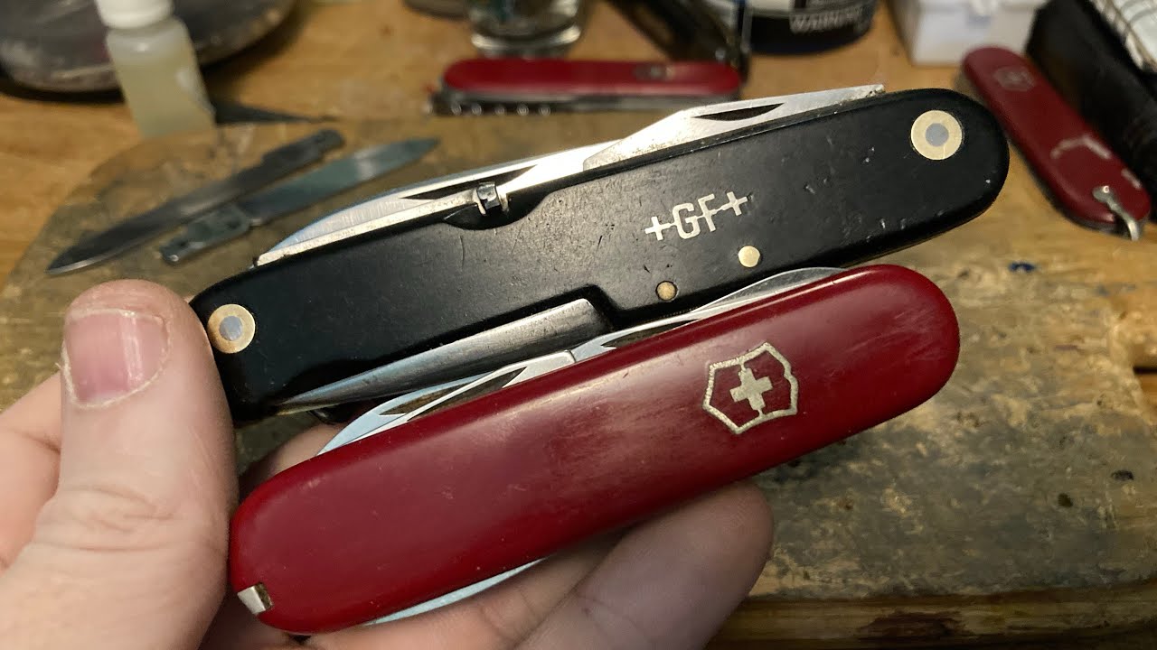Victorinox Mountaineer, PLUS...The Biggest Officer's Knife I've Ever Seen
