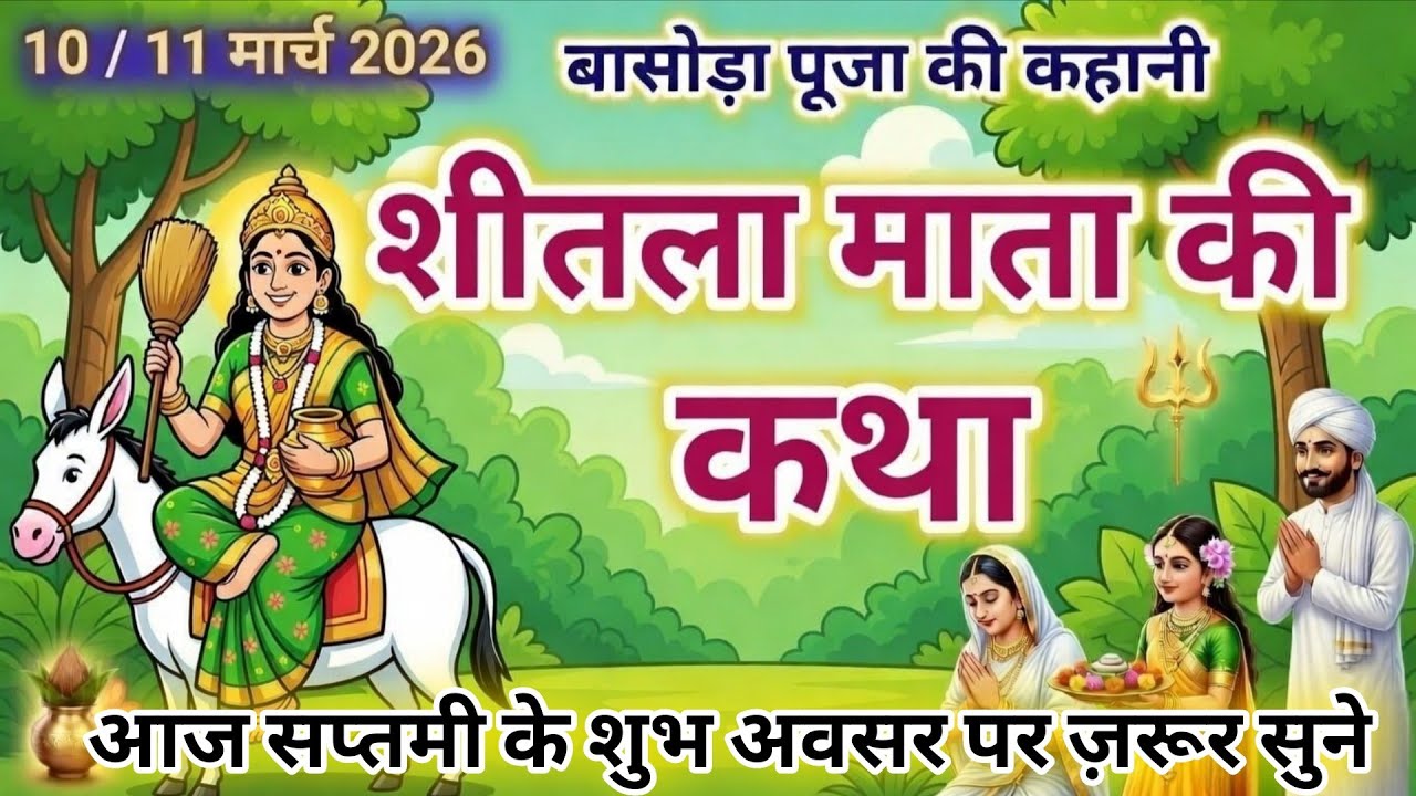 शीतला माता व्रत कथा | शीतला सप्तमी की सम्पूर्ण कथा | Sheetla Mata Vrat Katha | Basoda Vrat Katha 🙏