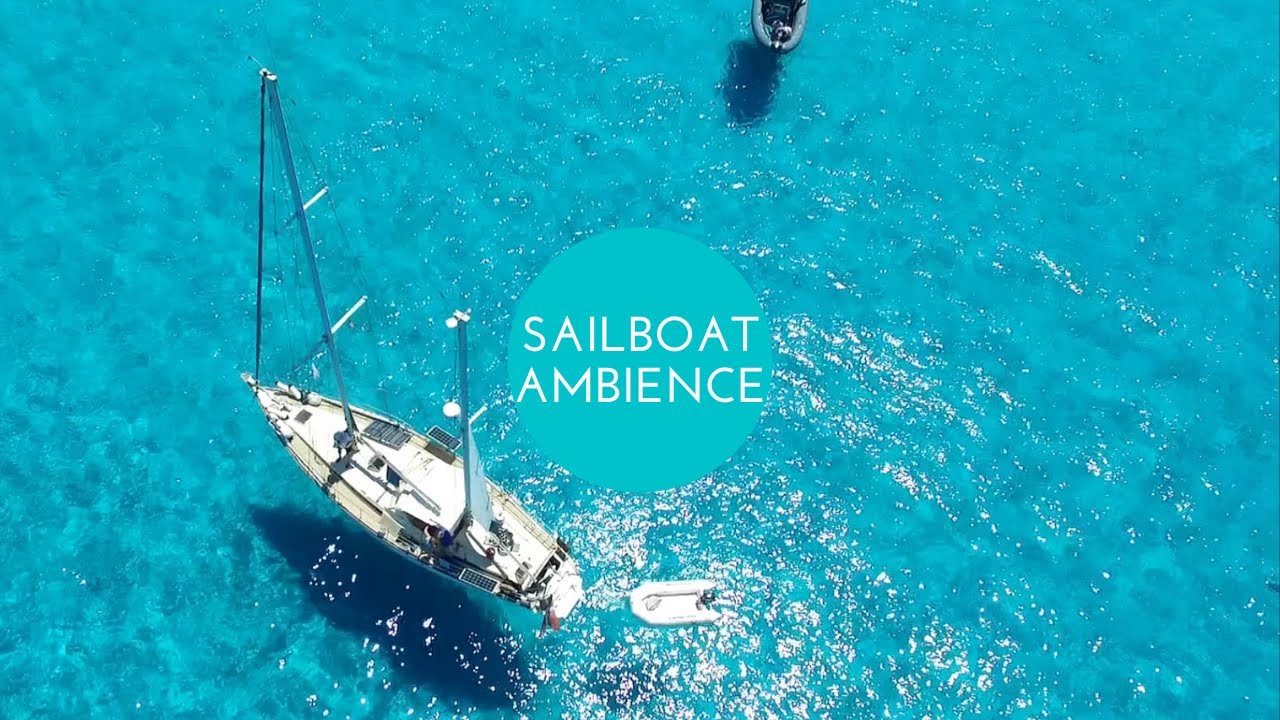 Sailboat Ambience: Sounds of gentle waves lapping against the hull of a sailboat