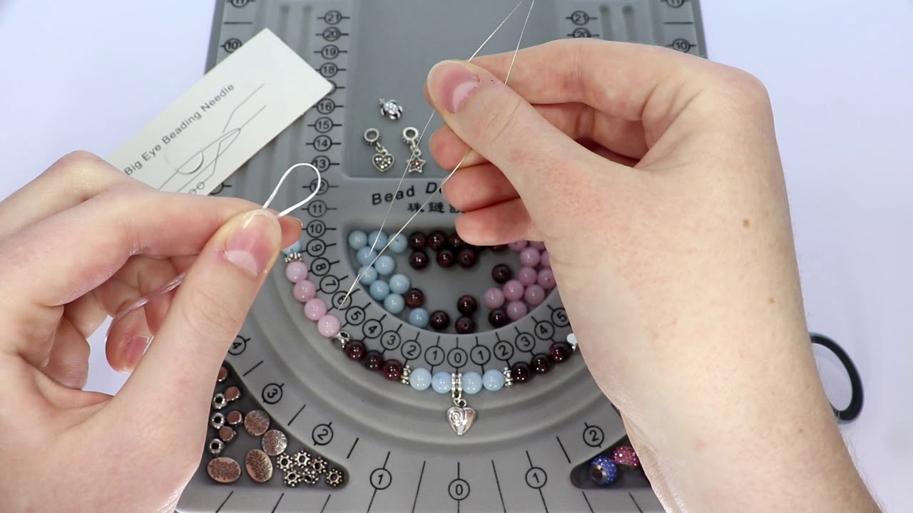 Kugel Armband auf Elastikband mit der Big Eye Beading Nadel selbst anfertigen