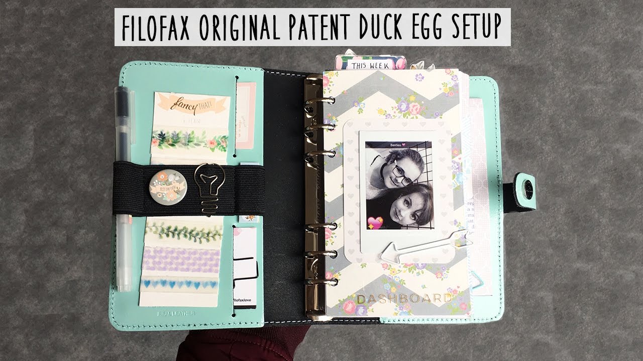 Filofax Original Patent Duck Egg - Setup Video