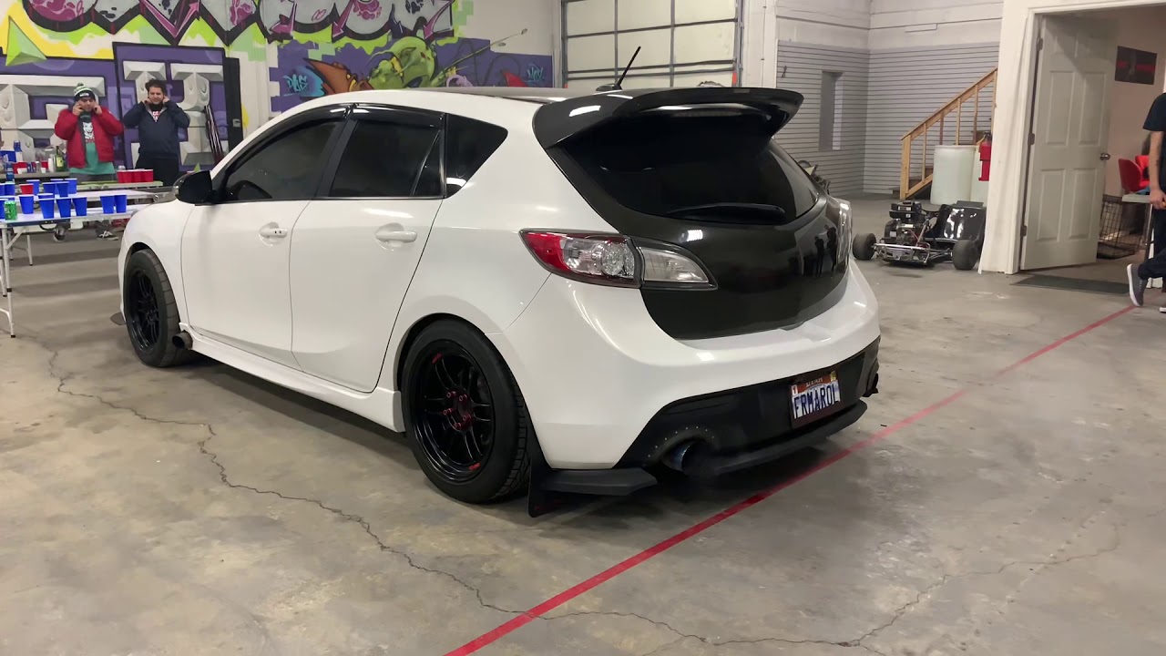 Mazdaspeed 3 shooting some flames