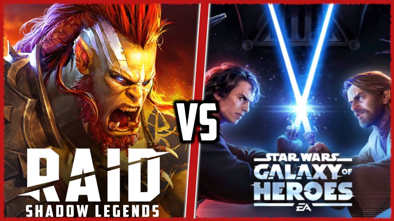 Which Game is Better???  Raid: Shadow Legends vs Star Wars Galaxy of Heroes!