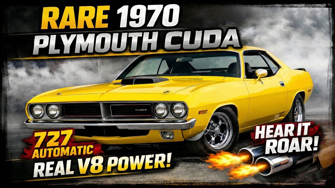 You Don’t See These Anymore… 1970 Plymouth Cuda 727 Auto | Cold Start & Drive