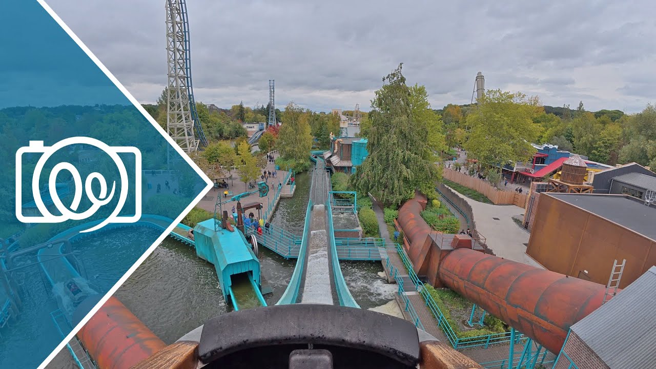 Flashback (Log Flume / Wildwasserbahn) @ Walibi Belgium 2025  - 4K Onride / POV Video