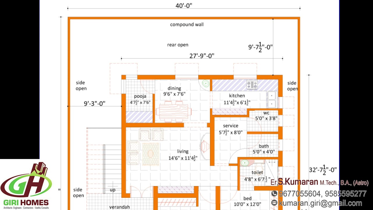 #north #facing #plan  40'0