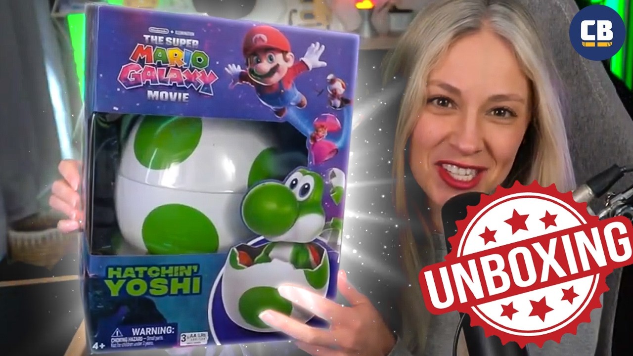 Hatchin' Yoshi First Look - Super Mario Galaxy Movie Toy Unboxing!