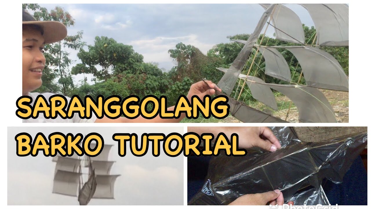 HOW TO MAKE SHIP KITE - PART 2 ( PAG LAGAY NG CELLOPHANE)