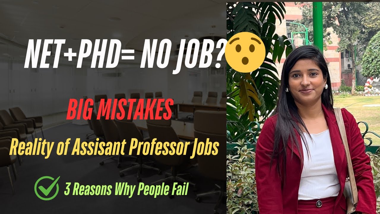 NET/JRF Clear करके भी Job नहीं मिली?😢Why Most People Fail to Become Assistant Professors?