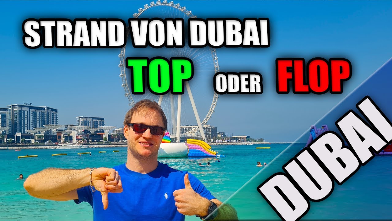 WIE IST DER STRAND VON DUBAI? TOP ODER FLOP?! - JBR walking tour