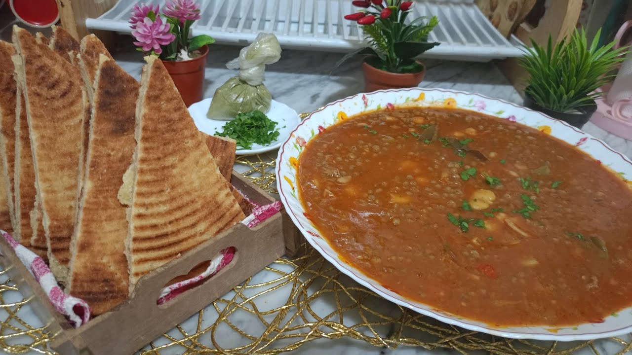 عيش الحشاوش  للنافس طبق تقليدي صحي مغذي و مفيد