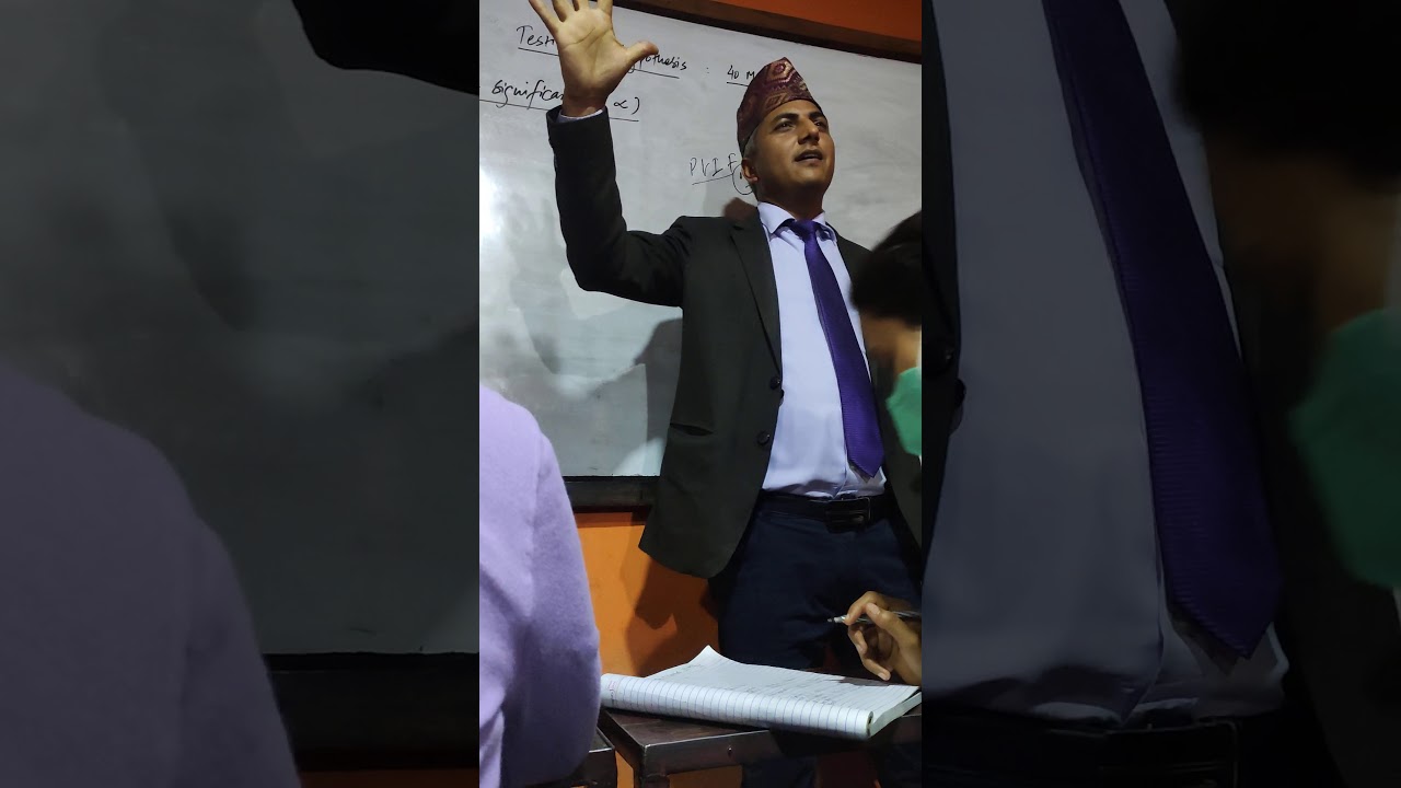 This is how prajit sir teaches us.. we made this video for hamri saru whis is in urgent leave❤️