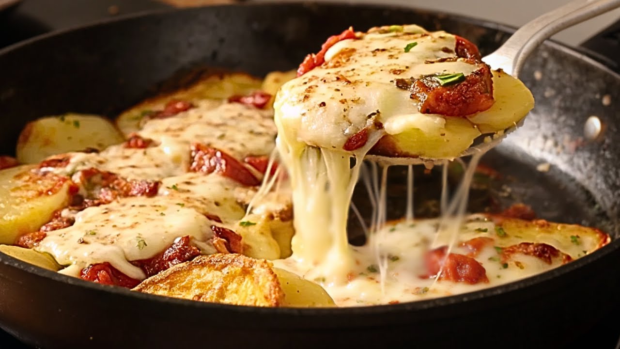 Картофельный ужин, который спасет все (приготовление на сковороде)