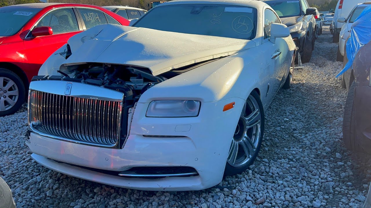 I FOUND A ROLLS ROYCE WRAITH AT COPART FOR $57,000 BUT RETAILS FOR $200,000! NOT BEST CONDITION!