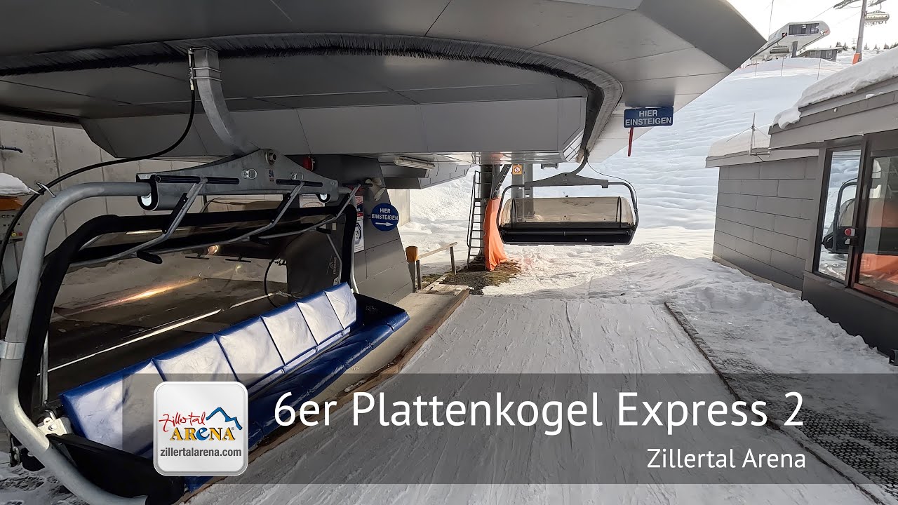 6er Plattenkogel Express 2 (Winter) Full Ride - Zillertal Arena | Built by Garaventa in 2002
