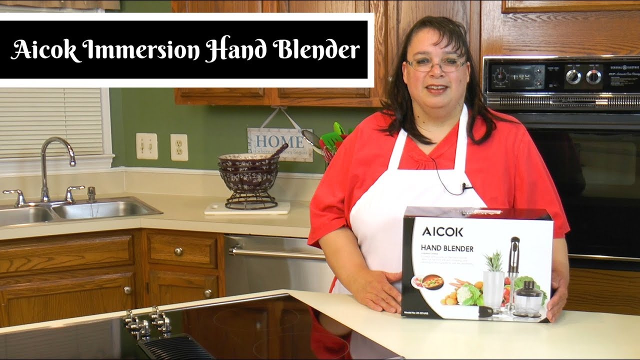 Aicok Immersion Hand Blender ~ 4-in-1 Chopper, Whisk, and Blender ~ Amy Learns to Cook
