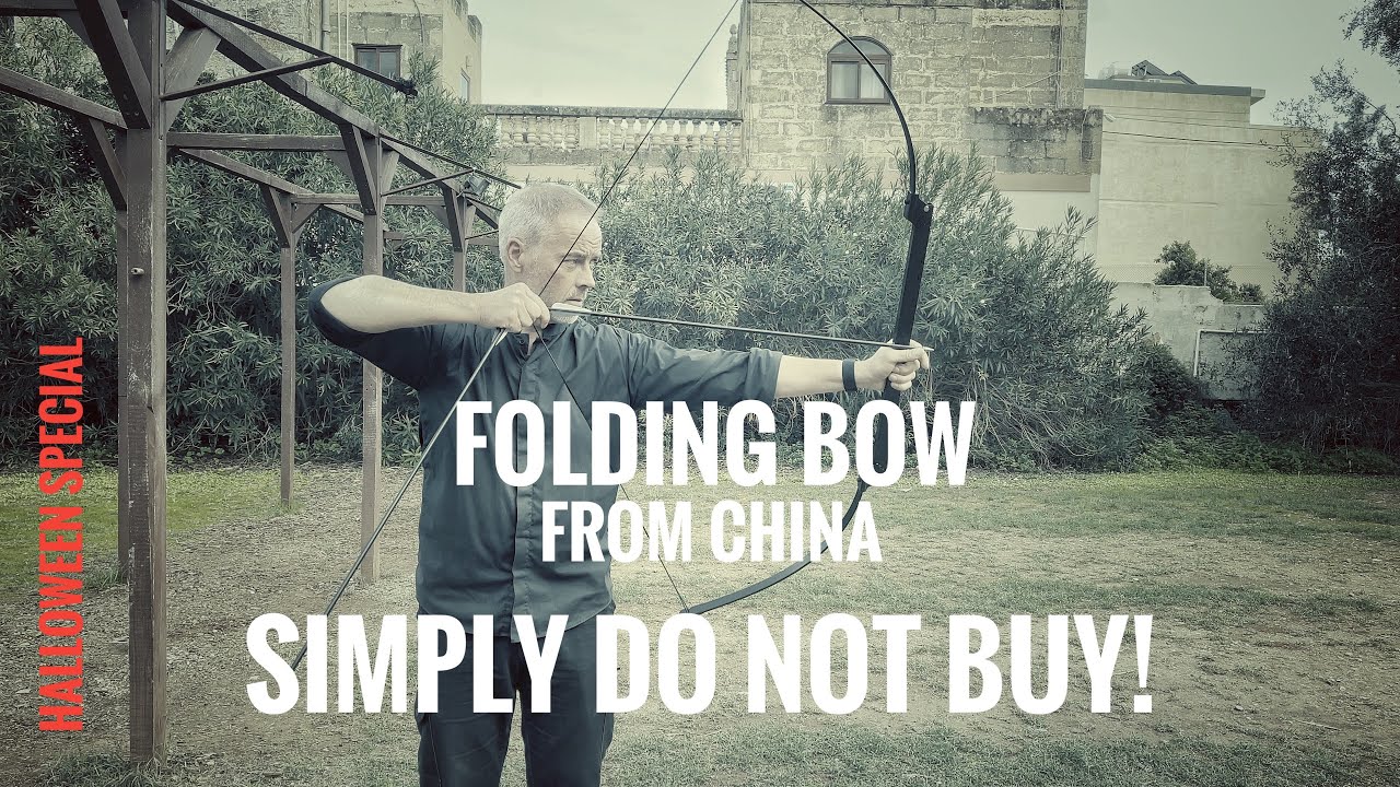 Don't buy one :) foldable, survival, hunting Bow from China - Halloween Review