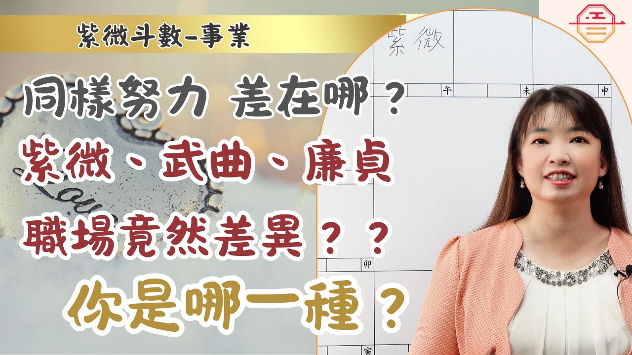 同樣努力，差在哪？紫微、武曲、廉貞的職場差異，超級真實！你是哪一種？