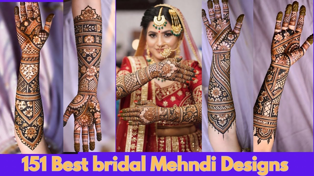 151 Best Bridal Mehndi Designs Latest Pack Compilation | Full Hand Henna Mehandi |