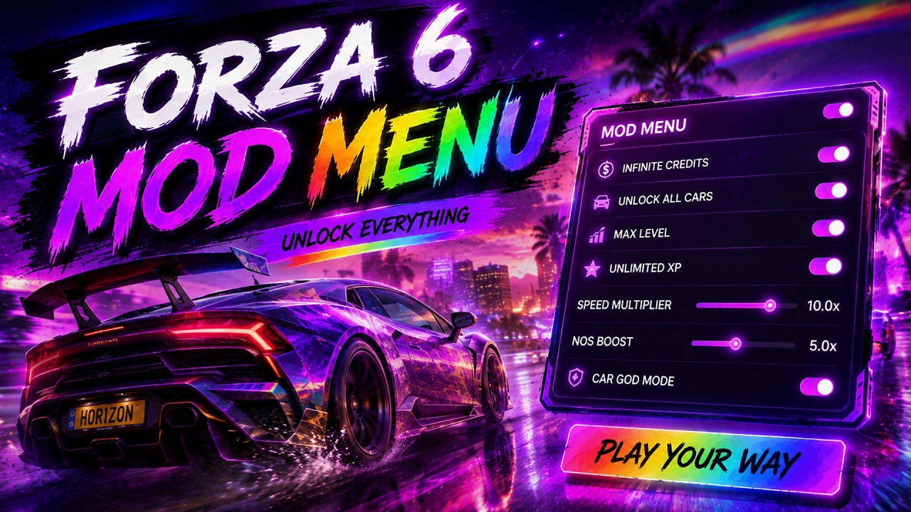 Forza Horizon 6 HACK | Forza 6 Cheat-Menu | FH 6 Mod Menu 2026 | MONEY GLITCH + Unlimited WheelSpins