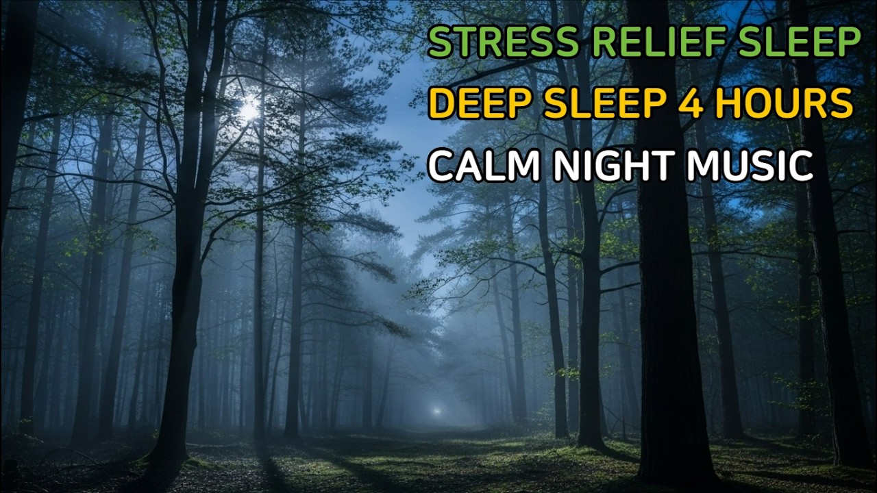 Stress Relief Sleep 4H | Deep Healing Piano Music for Relaxation, Meditation & Better Sleep