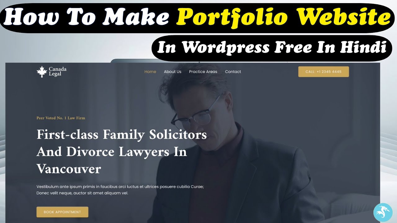 How To Make Portfolio Website In Wordpress Free In Hindi 2024