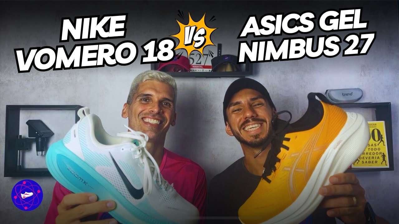 NIKE VOMERO 18 vs ASICS NIMBUS 27 – QUAL É O MELHOR TÊNIS DE AMORTECIMENTO?