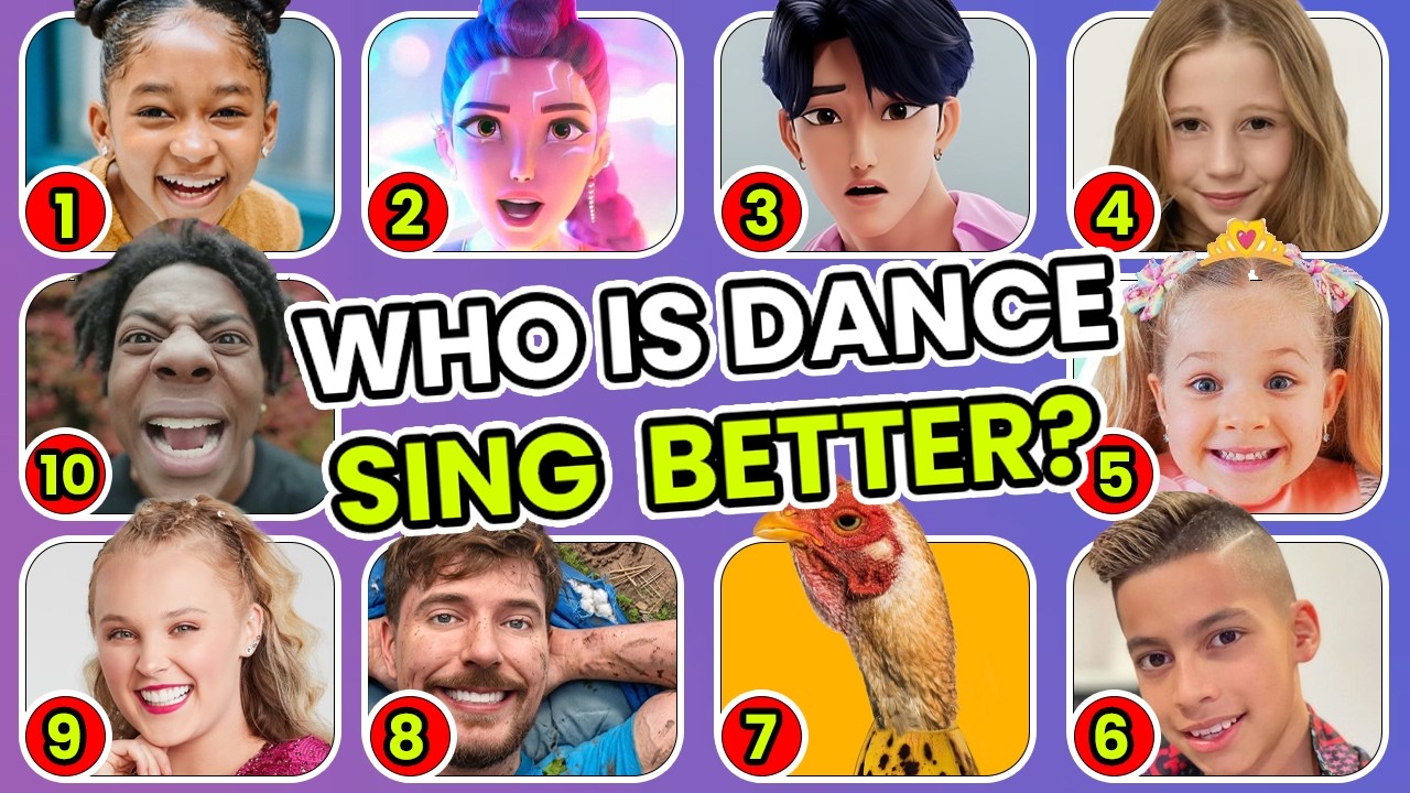 Guess Who Is Singing? And Youtuber and MEME DANCE 2025 better? | Kpop Demon Hunters, Rumi, Zoey