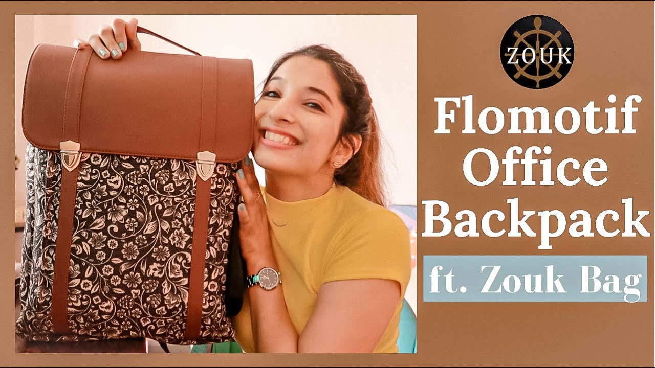 *Review* Zouk FloMotif Office Backpack|Office backpack|Akanksha Dubey