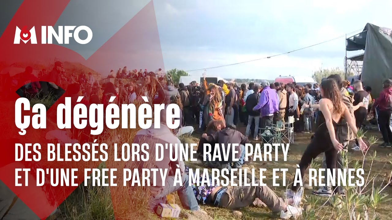 Plusieurs blessés lors de rave party à Marseille et à Rennes