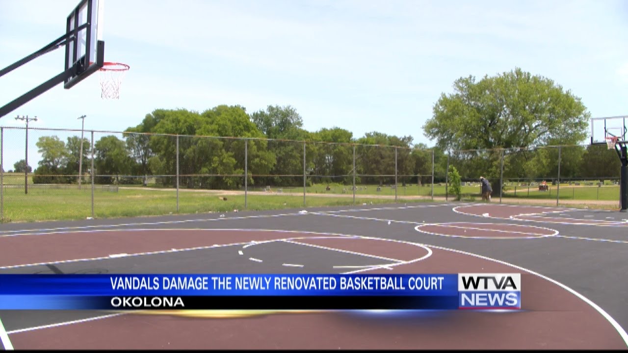 Okolona's new basketball courts vandalized