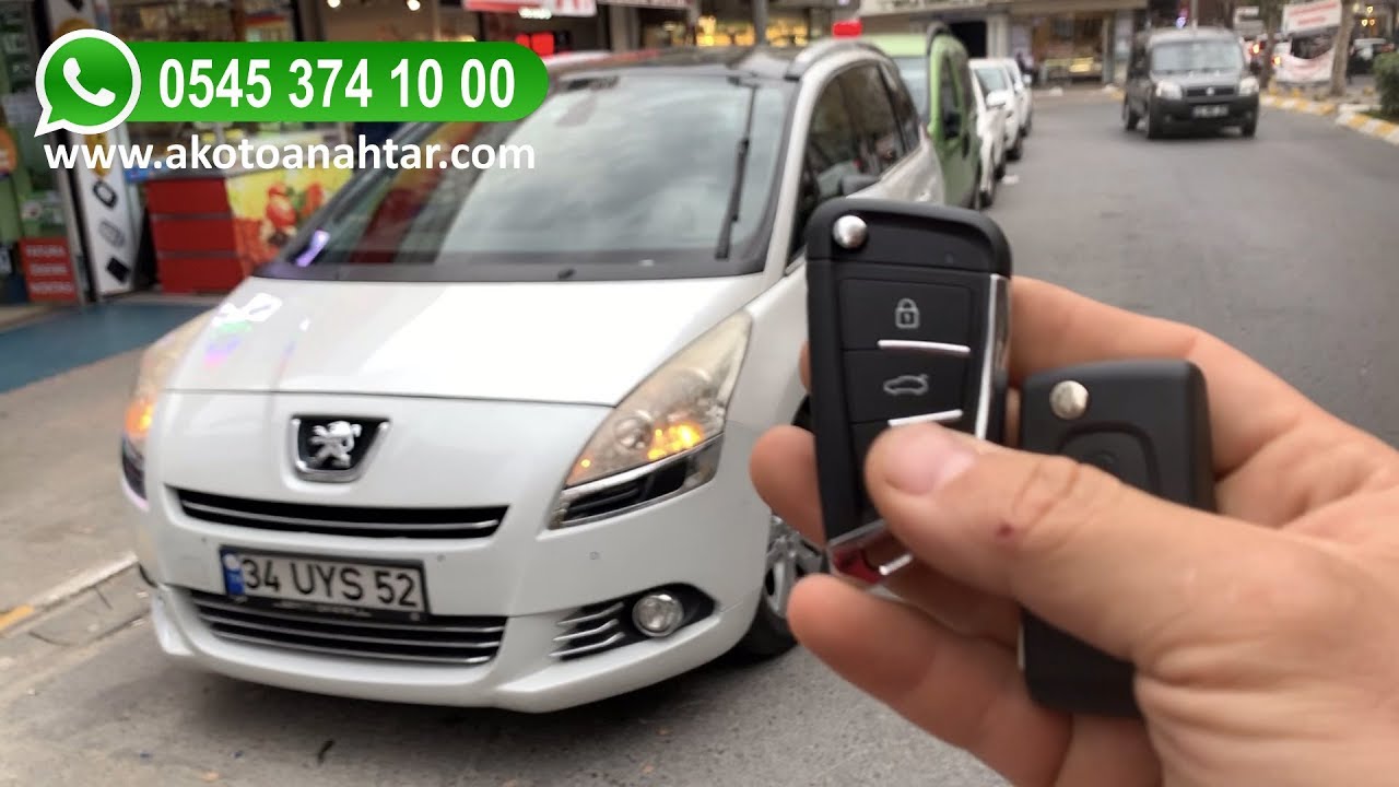 Peugeot 5008 ANAHTAR YAPIMI | Çoğaltma Kodlama Kopyalama | AK OTO ANAHTAR